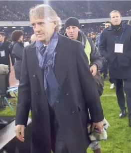  ?? GETTY IMAGES ?? La rabbia di Roberto Mancini all’intervallo