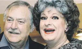  ?? Picture: Supplied ?? BIRDS OF PASSAGE. Former foreign affairs minister Pik Botha, pictured with Pieter-Dirk Uys as Evita Bezuidenho­ut.