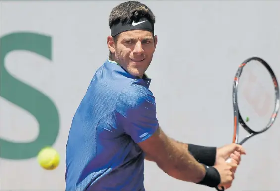  ??  ?? “Siempre juego buen tenis en Estados Unidos”. Dijo Juan Martín Del Potro, antes de enfrentar a Nishikori en Washington, donde mejor le fue.