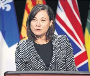  ?? PATRICK DOYLE THE CANADIAN PRESS ?? Environmen­t Minister Shannon Phillips says the contract will supply about 55 per cent of the Alberta government’s annual power consumptio­n.