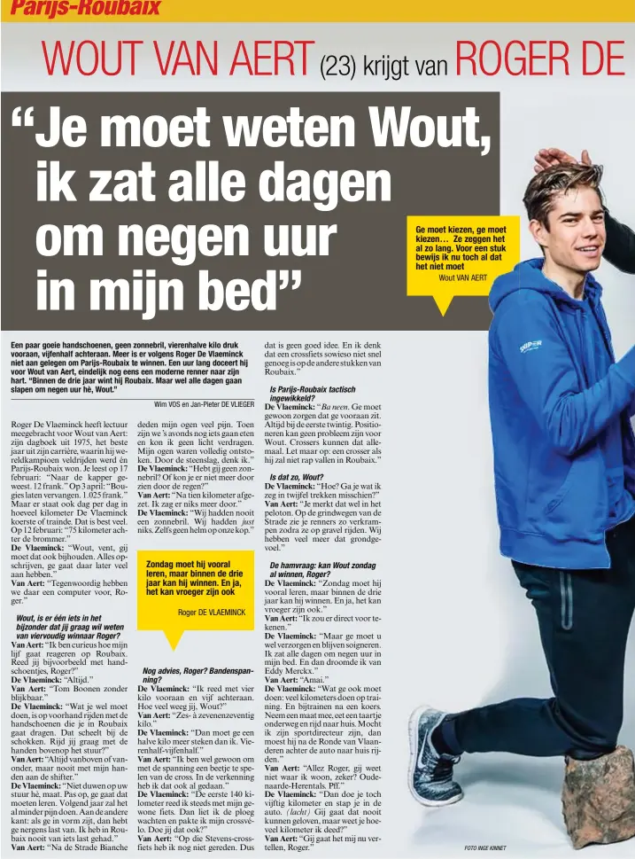  ?? FOTO INGE KINNET ?? Wout VAN AERT