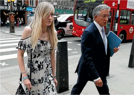  ?? PHOTO: REUTERS ?? Charlie Gard’s mother Connie Yates and her lawyer arrive at the High Court for a hearing on her son’s end of life care, in London.