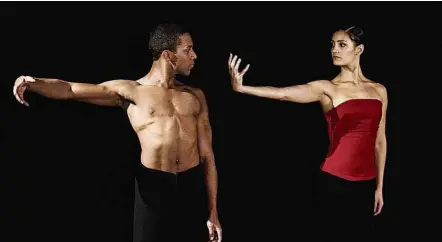  ?? Wilian Aguiar/Divulgação ?? Os bailarinos Nielson Souza e Ana Paula Camargo, da São Paulo Companhia de Dança, em ‘Pássaro de Fogo Pas de Deux’