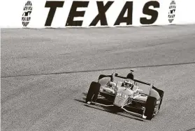  ?? Todd Warshaw / Getty Images ?? Charlie Kimball, A.J. Foyt Enterprise­s’ lone full-time driver this year, says Saturday practice runs at Texas Motor Speedway will be key to a successful race.