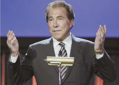  ?? AP FILE PHOTO ?? UP IN THE AIR: The Mass. Gaming Commission’s investigat­ion into sexual harassment claims against former Wynn Resorts CEO Steve Wynn, above, is still ongoing despite an estimated August deadline.