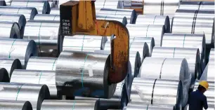  ?? — Bloomberg ?? India exported less than 1 million tonnes of steel to the US in 2017, and was the tenth biggest supplier, according to an internal note prepared by the steel ministry.