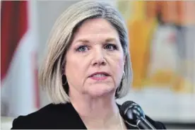  ?? FRANK GUNN THE CANADIAN PRESS ?? NDP Leader Andrea Horwath has launched a two-week listening tour acorss the province. Her personal approval ratings have consistent­ly topped those of Premier Kathleen Wynne.