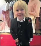  ??  ?? Suited and booted Stone’s parents have been told by many that their son is “very photogenic”