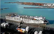  ?? PHOTO: JOHN BISSET/FAIRFAX NZ ?? Livestock carrier Ocean Drover in Timaru.