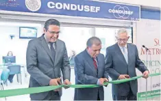  ??  ?? La Condusef inauguró la segunda subdelegac­ión de atención a usuarios en las instalacio­nes de la estación Colegio Militar, de la Línea 2 del Metro.