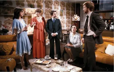  ??  ?? Director Mike Leigh’s seminal 70s comedy of manners Abigail’s Party was a cutting satire on the aspiration­s and tastes of the new middle class