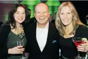  ??  ?? From left, Sandra Murphy, Michael Smith and Addie Gallop at the launch party for Gusto TV.