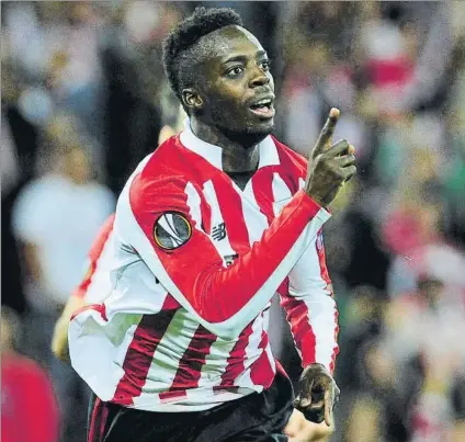  ?? FOTO: JUAN ECHEVERRÍA ?? Enchufado Iñaki Williams ha disputados tres encuentros completos de forma consecutiv­a y ha ‘mojado’ en los dos últimos