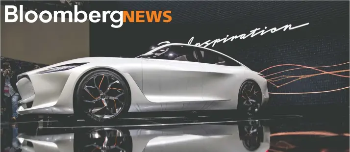  ?? Nissan busca convertirs­e en el mayor fabricante mundial de vehículos eléctricos. Bloomberg/La República ??