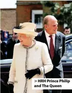  ??  ?? > HRH Prince Philip and The Queen