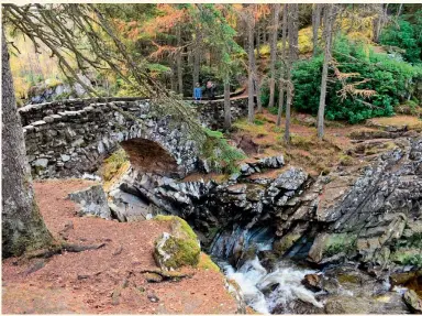  ??  ?? Above: The Falls of Bruar lie just a short walk from the art gallery and shops of The House of Bruar near Blair Atholl.