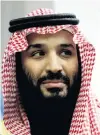  ??  ?? Saudi Arabia’s Crown Prince Mohammed bin Salman Al Saud.