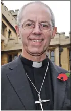  ??  ?? UNDER FIRE: Archbishop Justin Welby poses for snap in Lambeth Palace