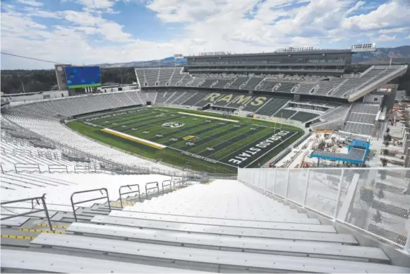  ?? Andy Cross, The Denver Post ?? The CSU Rams are back on campus to play football for the first time since old Colorado Field in Fort Collins was last used for college games in 1967.