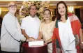  ?? ?? Tree lighting ceremony was led by GM Arlene Tongco, Chroma Hospitalit­y Country Manager James Montenegro and VP for Sales and Marketing Carmela Bocanegra, and Roger John Smith deputy city administra­tor of Muntinlupa