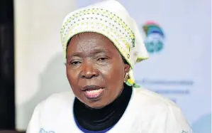  ?? / JAIRUS MMUTLE / GCIS ?? Minister Nkosazana Dlamini-Zuma.