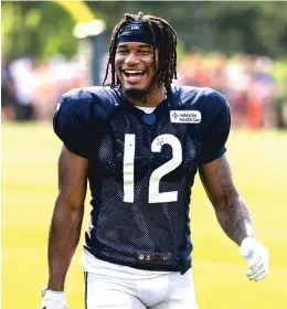  ?? MICHAEL REAVES/GETTY IMAGES (LEFT), ASHLEE REZIN/SUN-TIMES ?? Neither safety Eddie Jackson (left) nor receiver Velus Jones will see preseason action against the Colts on Saturday.