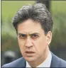  ??  ?? ED MILIBAND: The Doncaster North MP said yesterday: ‘We cannot let these jobs go.’