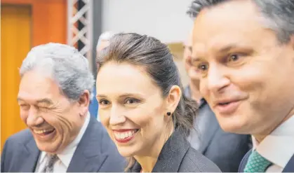  ?? Photo / Greg Bowker ?? Winston Peters, Jacinda Ardern and James Shaw’s parties have set a high bar for coalition governing.