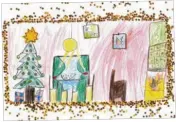  ??  ?? Wie gemütlich: Philipp, 7, aus Baar lässt an Weihnachte­n im Wohnzimmer ein Kaminfeuer prasseln.