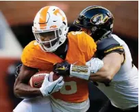  ?? STAFF FILE PHOTO ?? Running back Alvin Kamara was a touted member of Tennessee’s top-five signing class in 2015 and helped the Volunteers to consecutiv­e 9-4 seasons before leaving for the NFL. The Vols are just 20-27 in the four seasons since.