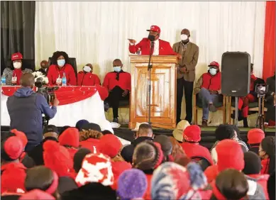  ?? PIC: KENNEDY RAMOKONE ?? Division: The division within the party was confirmed by BDP spokespers­on Kagelelo Kentse recently, who highlighte­d that the reason why they lost some crucial by-elections was because of BDP members’ internal fights