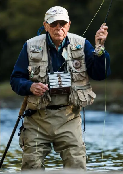  ?? “Live the Stream” ?? Line control is everything in fly fishing, says Joe Humphreys, the subject of a new documentar­y film, “Live the Stream.”