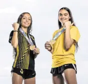  ?? MATIAS J. OCNER mocner@miamiheral­d.com ?? Lily Sargent-Burns and Jillian Miliffe of Heritage are Broward County 7A-5A Girls’ Soccer Players of the Year.