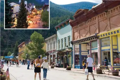  ??  ?? The streets of downtown Georgetown, Colorado. Courtesy Colorado Tourism Office. Photo by Denise Chambers/weaver Multimedia Group.