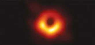  ??  ?? This year, scientists released the first-ever image of a black hole in the centre of the galaxy M87 captured by the Event Horizon Telescope