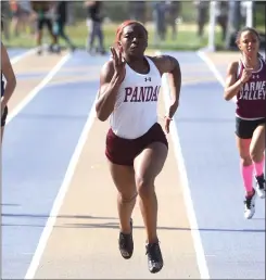  ?? PETE BANNAN — MEDIANEWS GROUP ?? Bonner & Prendie’s Taylor Johnson won the 100- and 200-meter dashes at the District 12champion­ships on Thursday.