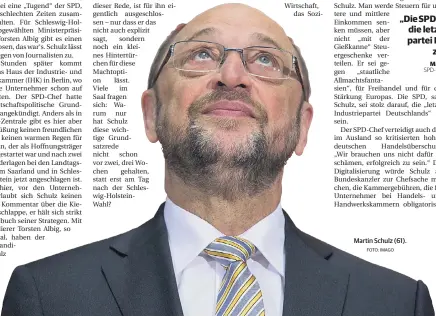  ?? FOTO: IMAGO ?? Martin Schulz (61).