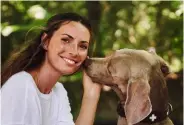 ?? ?? Weggefährt­en
Das Ziel, mit ihrem Hund Aramis wieder auf Bergtour zu gehen, hat Annika Schmitz erreicht. Nach einem Jahr intensiver Physio