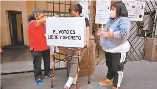  ?? JUAN CARLOS BAUTISTA ?? Las mayorías son sujetas a la prueba de los votos.