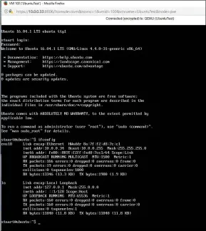  ??  ?? Running Ubuntu in a Proxmox Virtualise­d environmen­t. Performanc­e is good enough, but SSH should be used where possible.