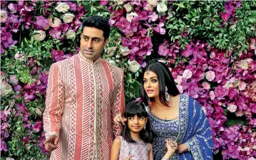  ??  ?? Abhishek Bachchan, Aishwarya Rai Bachchan and Aaradhya all tested positive earlier this week (Reuters)