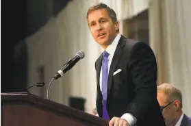  ?? Laurie Skrivan / Tribune News Service ?? Former Missouri Gov. Eric Greitens, who resigned in 2018 amid a slew of scandals, is seeking to replace fellow Republican Sen. Roy Blunt.