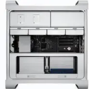  ??  ?? The ability to add parts and upgrade components contribute­d to the tower Mac Pro’s popularity.
