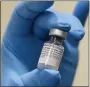  ?? WIKIMEDIA COMMONS ?? A vial of the Pfizer COVID-19 vaccine.