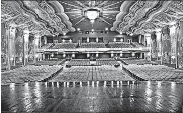  ?? PARAMOUNT THEATRE PHOTO ?? The view from the stage inside the Paramount Theatre in Aurora. Next up: “The Secret of My Success.”