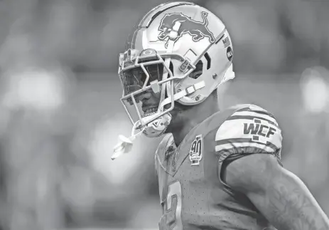  ?? JUNFU HAN/DETROIT FREE PRESS ?? Lions safety C.J. Gardner-Johnson warms up before the NFC wild-card game against the Rams at Ford Field on Jan. 14.