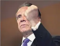  ?? Seth Wenig / Getty Images ?? New York Governor Andrew M. Cuomo is fighting for his political life with an investigat­ion into misconduct allegation­s by the state attorney general and an impeachmen­t inquiry in the Assembly underway.