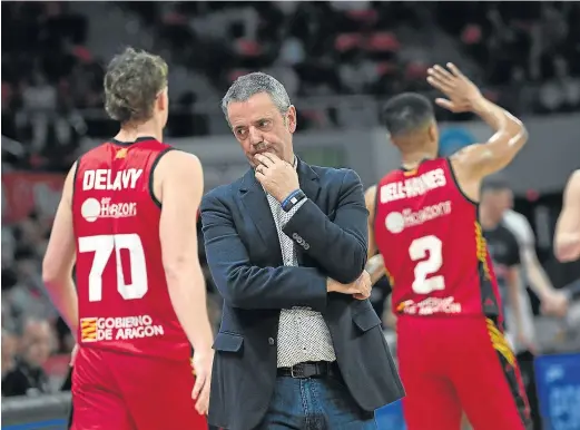  ?? ÁLVARO SÁNCHEZ ?? El entrenador del Casademont Zaragoza, Porfirio Fisac.
Primer cuarto
Resultado final