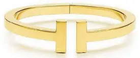  ??  ?? Tiffany & Co. T Square bracelet