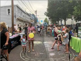  ?? MONICA SAGER — DIGITAL FIRST MEDIA ?? People were able to explore many vendors and organizati­ons in Pottstown at National Night Out.